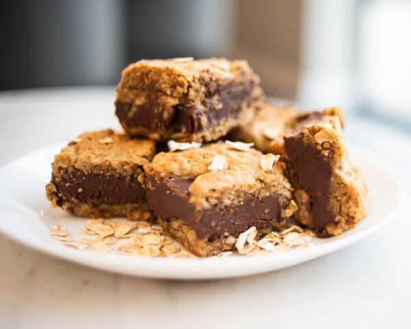 Gluten Free Oatmeal Fudgy Bars