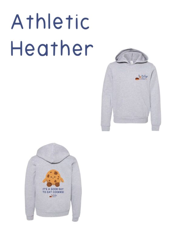 Two different pictures of a hoodie with the words " adrienne heather ".